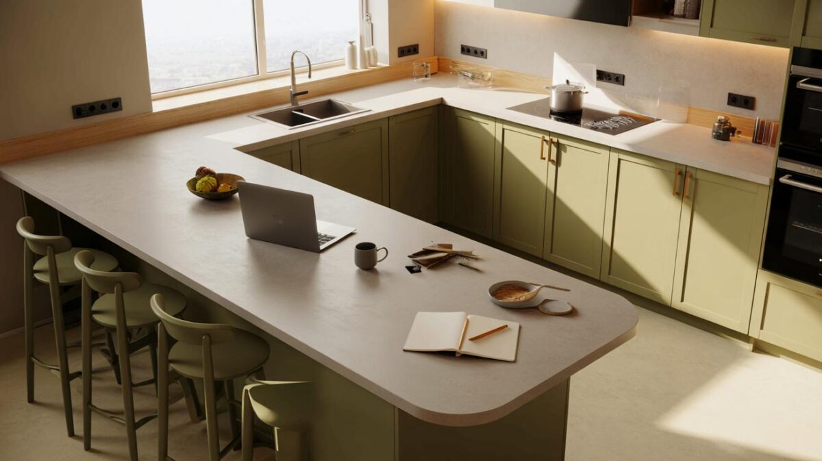 Adiós a las islas de cocina: ¿tu cocina quiere una península con mesa integrada y 5 ventajas reales?