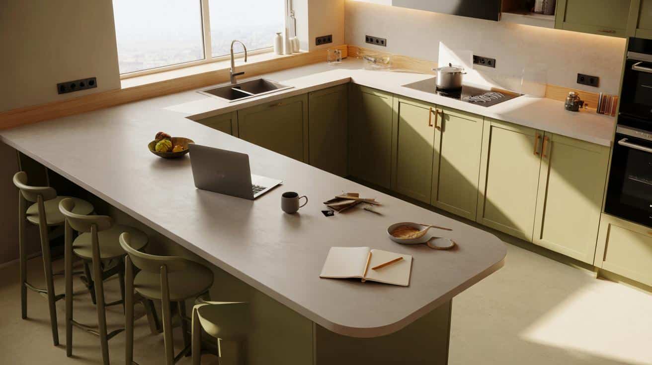 Adiós a las islas de cocina: ¿tu cocina quiere una península con mesa integrada y 5 ventajas reales?