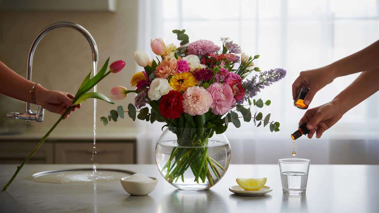 Así lo harás tú : 7 minutos, 3 ingredientes y 2 gestos para tener flores frescas todo el año