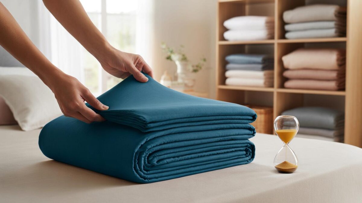 ¿Doblas mal la sábana bajera? el truco de 4 pasos que miles usan para ganar 45 segundos cada lavado