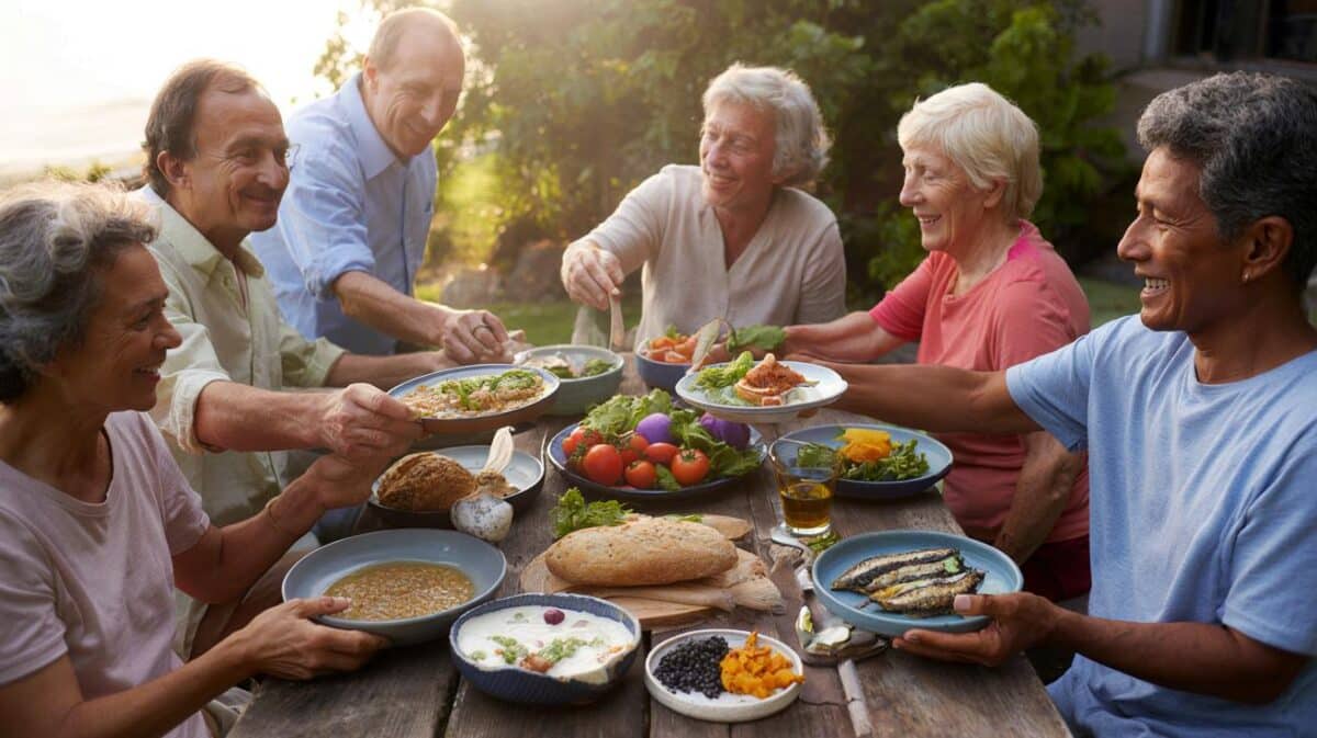 Gente que llega a los 100 sin esfuerzo: 7 hábitos de mesa que hoy mismo puedes copiar tú en casa