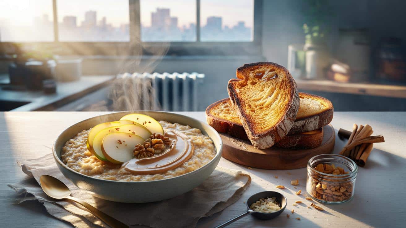 Ola de frío y desayuno en 12 minutos: por qué la avena con canela y pan de masa madre te salva