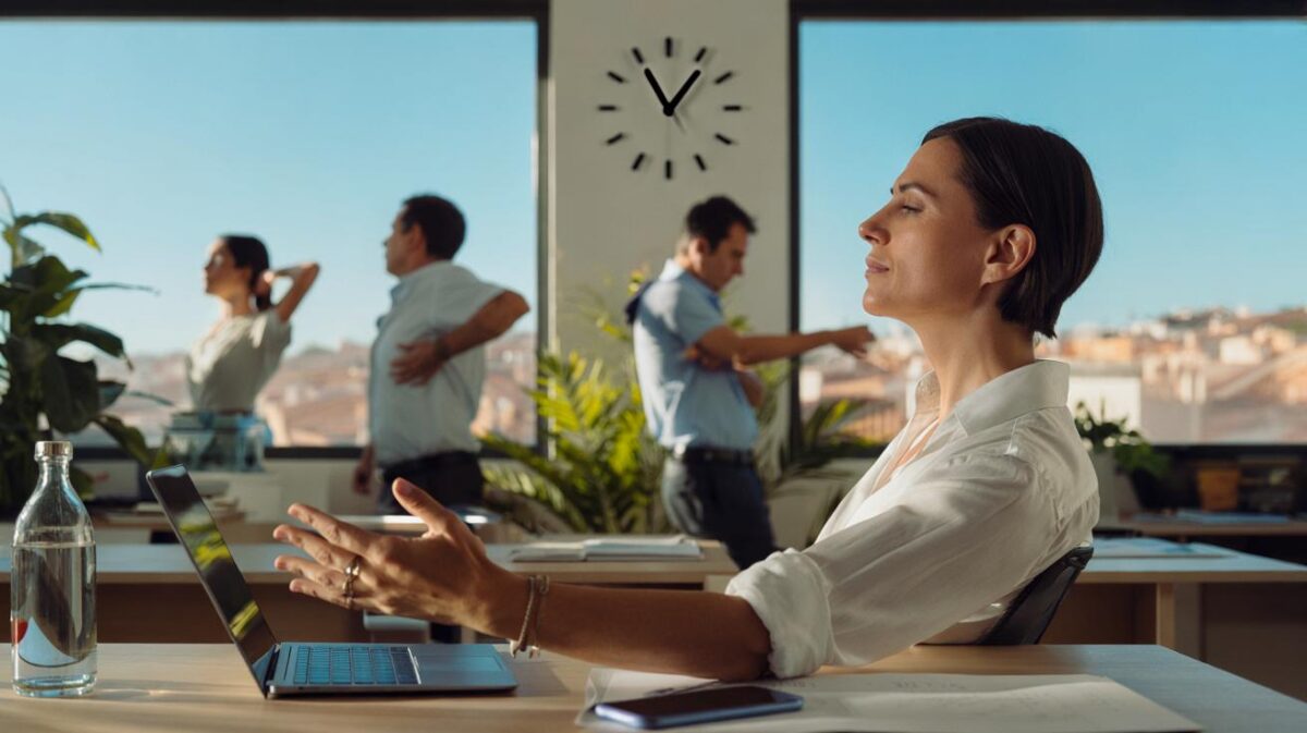 Pausa de 60 segundos cada hora: ¿por qué 7 de cada 10 trabajadores dicen que les cambia el día?