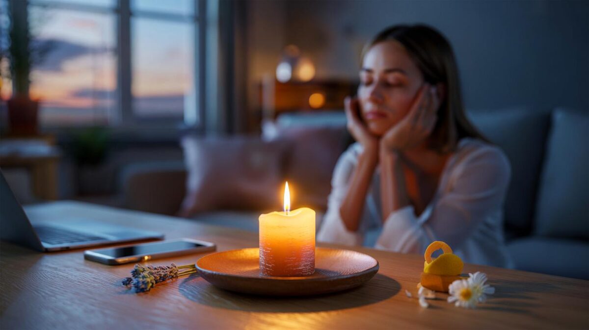 Si llegas a casa con la cabeza a 200, prueba esto: 3 minutos, una vela y menos ansiedad esta noche