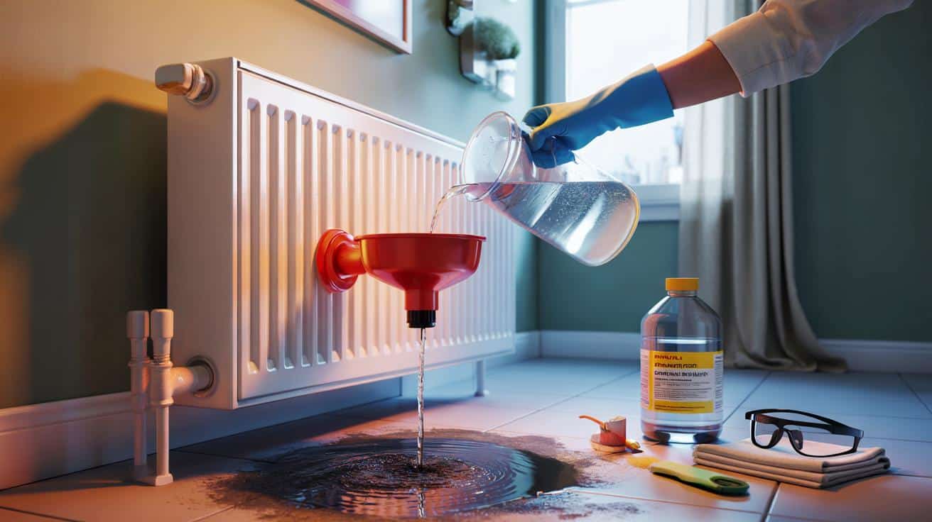 Si notas el radiador frío por abajo, prueba esto en 20 minutos: agua caliente y amoníaco en casa