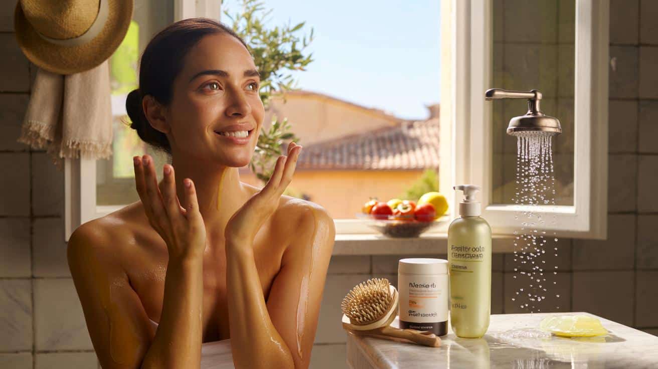 Si tienes manos secas y cuello flojo, prueba este ritual italiano de 7 minutos: ¿lo harías hoy?