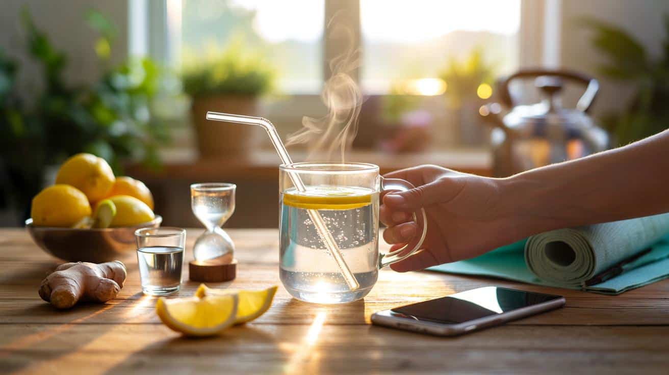 Si tomas agua caliente con limón al despertar, esto pasa a tu cuerpo en 21 días: ¿lo haces mal?