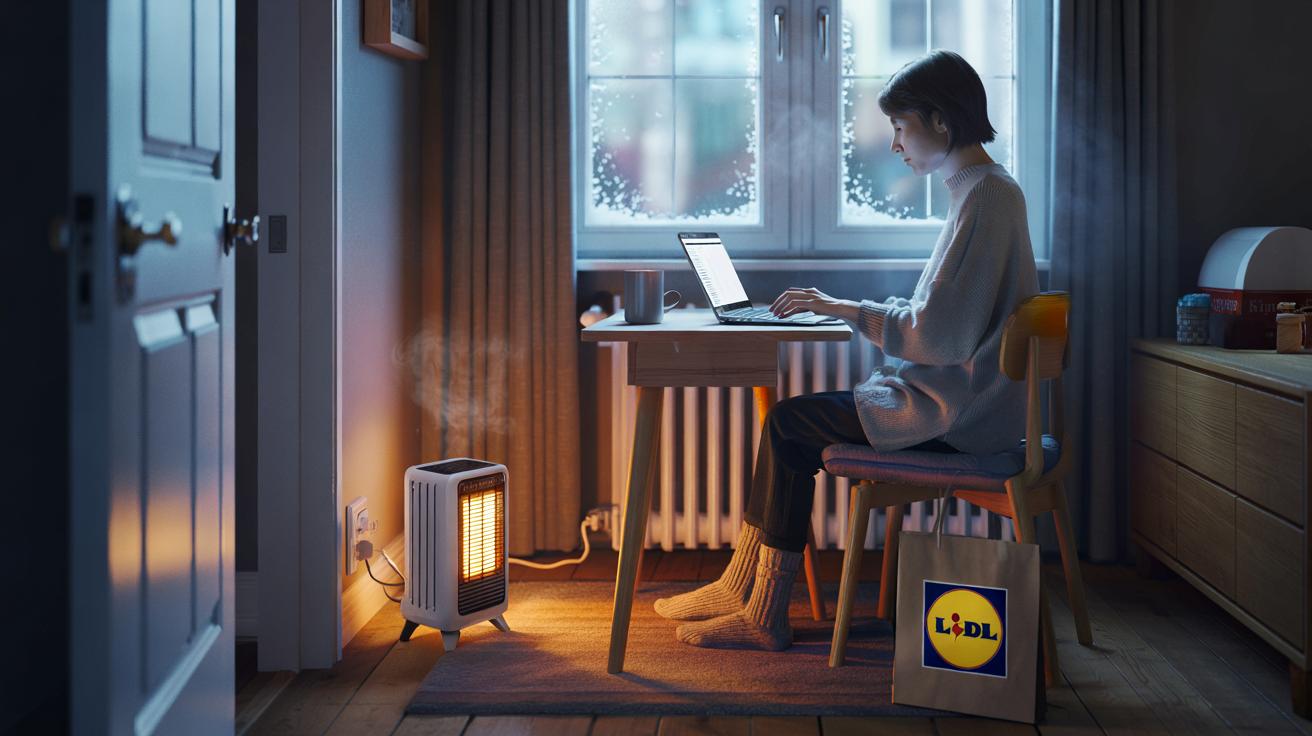 Si trabajas en casa, Lidl lanza un calefactor de 500 W por 14,99 €: ¿te ahorra la calefacción?