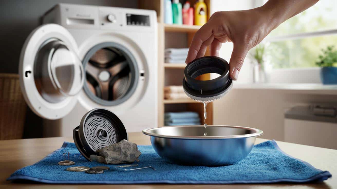 Si tu lavadora se para con el código E18 : cambiar este tapón por 8,90 € evita 150 € tú mismo