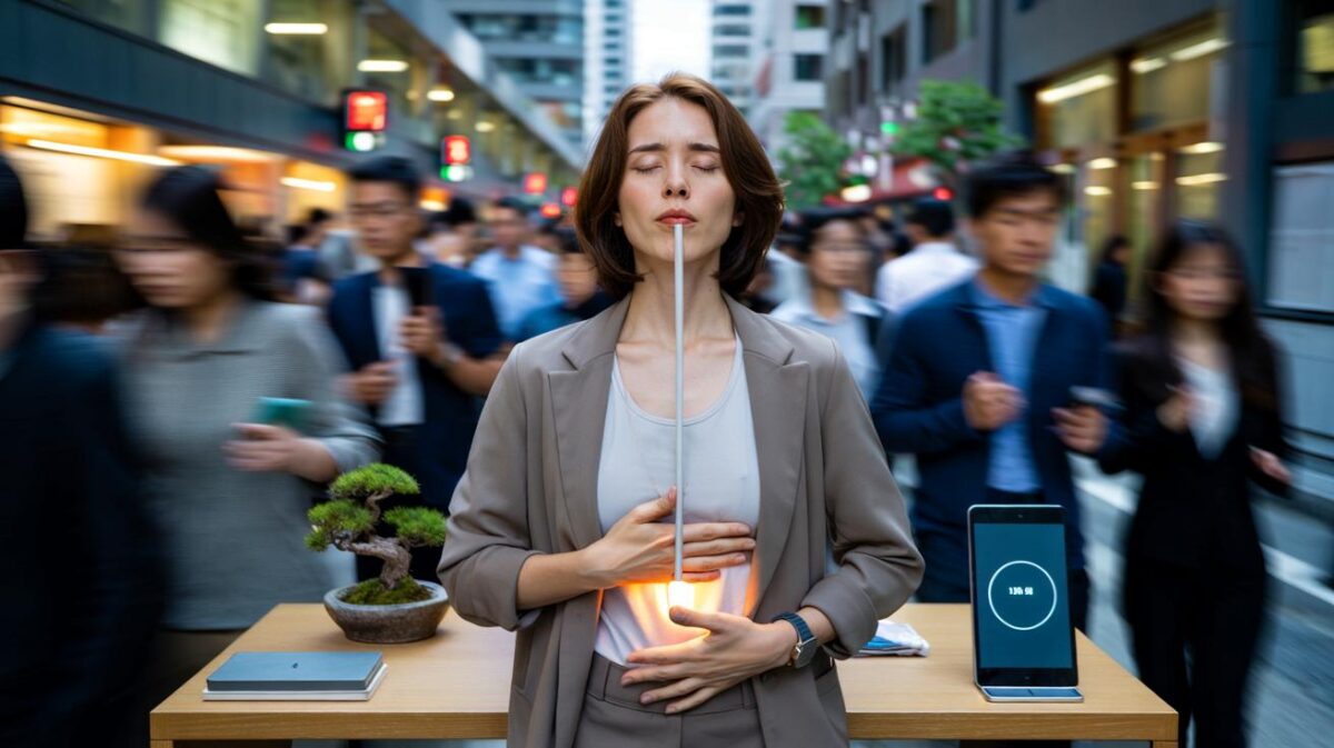 Si vives con prisa y mensajes sin parar: ¿60 segundos de respiración japonesa te calman hoy?