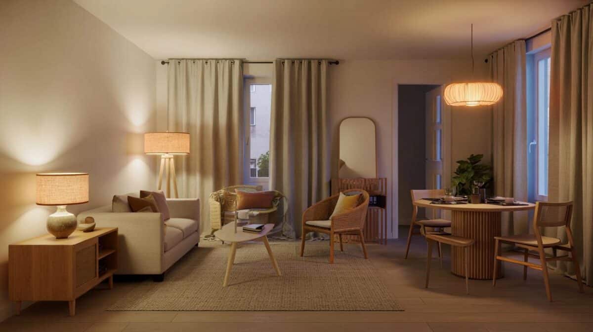 Si vives en menos de 35 m², ¿por qué 3 lámparas y una alfombra grande pueden cambiar tu ánimo?