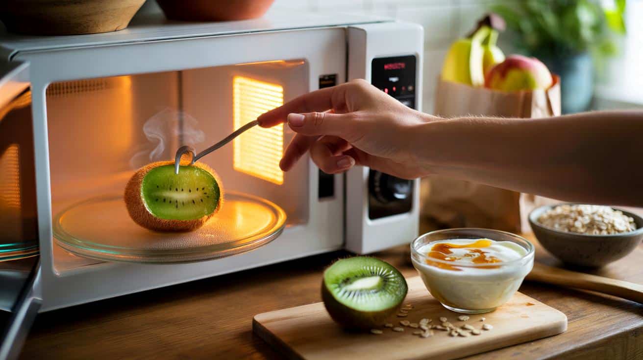 Tienes kiwis duros en casa: 3 ciclos de microondas de 15 segundos prometen cambiar tu merienda