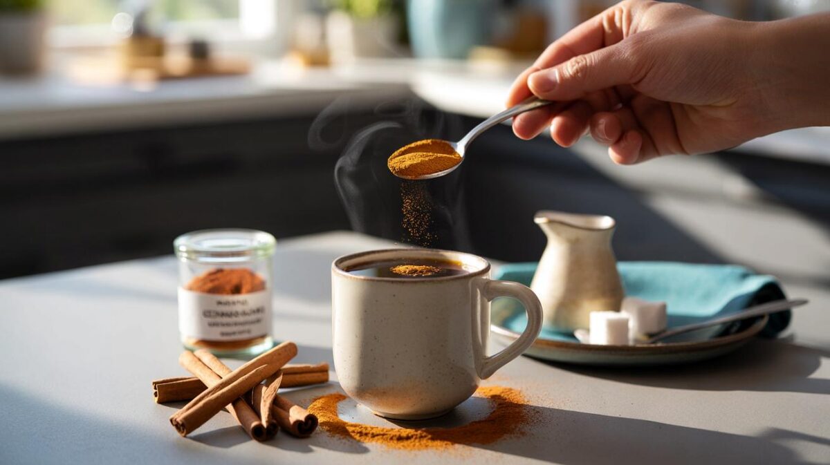 ¿Tomas café y te cae mal a media mañana? prueba esto: pon 1/4 de cucharadita de canela en tu taza