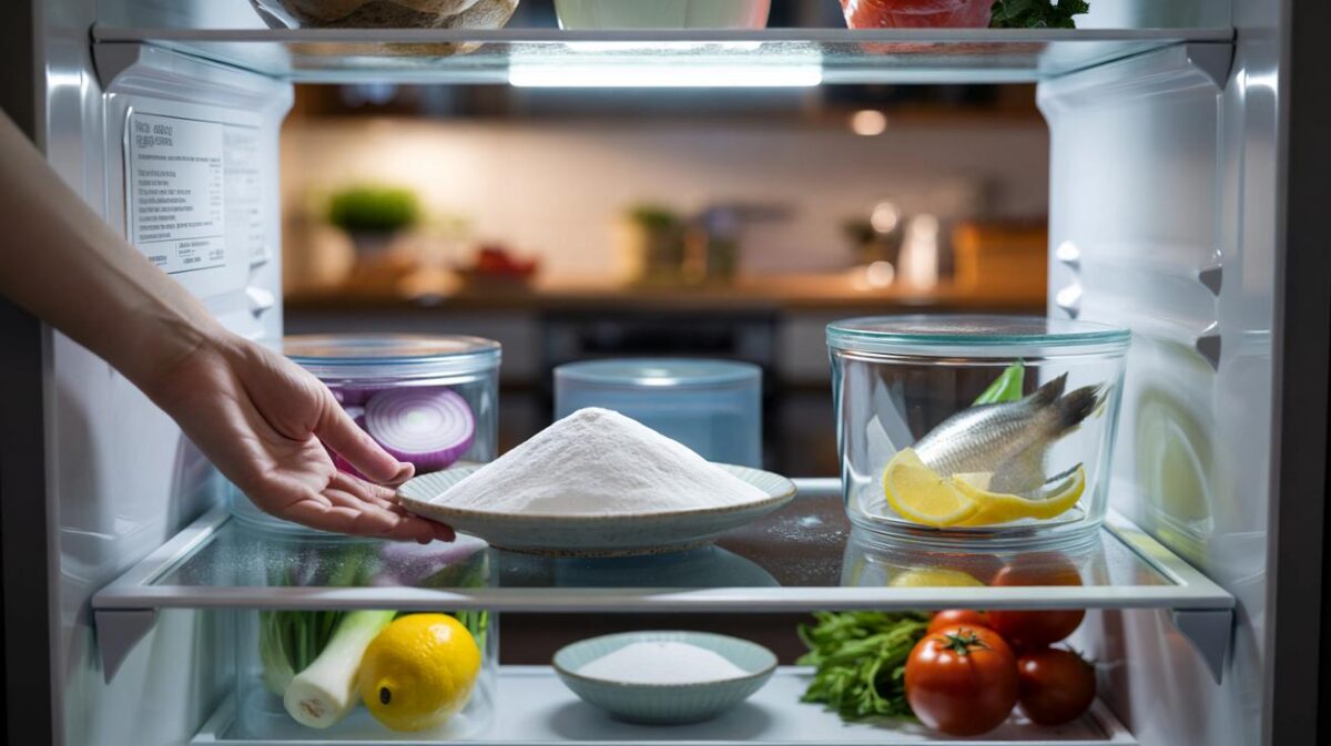 ¿Tu nevera huele a pescado y cebolla? el truco con bicarbonato que neutraliza en 10 minutos