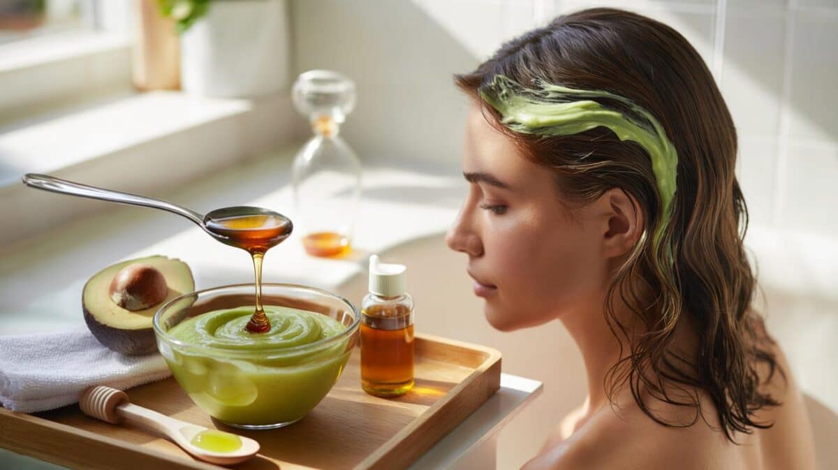 Tu pelo pide auxilio: 20 minutos y 2 cucharadas que te salvan el frizz con aguacate y miel